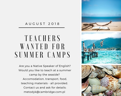 summer camps and Summer jobs for language teachers 